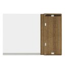 Ver imagem 6 de Armário de Cozinha Aéreo de Canto 1 Porta Rustic/Branco Glamy Madesa