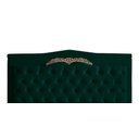 Ver imagem 1 de Cabeceira de Cama Box Painel Barcelona King 195 Cm Retro Capitonê Botão Encapados Suede Verde do Lar