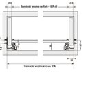 Ver imagem 6 de Corrediça Oculta com Amortecedor Hafele Dt 130 270 a 550mm 30 Kg Total Dt130 com Amortecedor 300mm