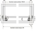 Ver imagem 6 de Corrediça Oculta com Amortecedor Hafele Dt 130 270 a 550mm 30 Kg Total Dt130 com Amortecedor 300mm