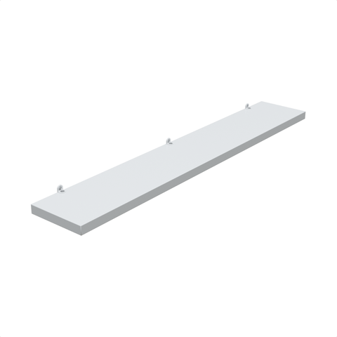 1 Prateleira Branca 60X10 Com Suporte Flutuante Mdf Organizadora Decoração Cozinha Quarto Banheiro