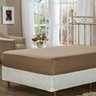 Lençol De Baixo Queen Café Com Elástico Soft Touch Plumasul - 1