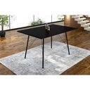 Ver imagem 1 de Mesa Sala de Jantar Paraty Preto 120x75cm Tampo Preto