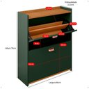 Ver mais imagens de Sapateira Organizadora Pequena Apartamento 12 Pares Calçados Gavetas Basculante Decoração Quarto