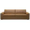 Ver imagem 2 de Sofá 2 Lugares para Sala de Estar Living 150cm Aurora L06 Couro Marrom Claro - Lyam Decor
