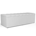 Ver imagem 1 de Calçadeira Recamier Baú para Cama de Casal King Dália 195x50 Cm W01 Facto Branco - Lyam Lyam Decor