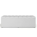 Ver imagem 3 de Calçadeira Recamier Baú para Cama de Casal King Dália 195x50 Cm W01 Facto Branco - Lyam Lyam Decor