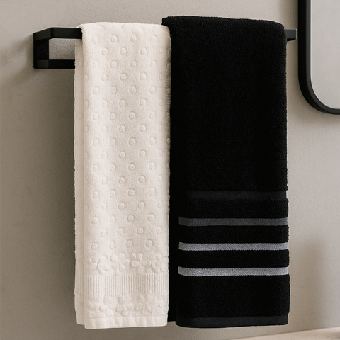 Toalheiro com Prateleira Strassis Design Sd-4003 Preto