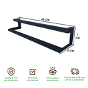 Ver imagem 4 de Toalheiro com Prateleira Strassis Design Sd-4003 Preto