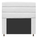 Ver imagem 1 de Cabeceira Estofada Turim 140CM Casal Courino Branco - D A DECOR