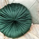 Ver imagem 2 de 2 Almofadas Redondas Rendy em Veludo Várias Cores Cor:verde Escuro e Tiffany