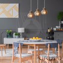 Ver imagem 3 de Pendente Luminária Circus 15 Madeira Desmontada 3 Unidades:branco