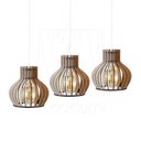 Ver imagem 4 de Pendente Luminária Circus 15 Madeira Desmontada 3 Unidades:branco