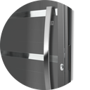 Ver imagem 3 de Porta Alumínio Lambril Evolution c/Puxador e.Cinza 100 Brimak