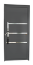 Ver imagem 1 de Porta Alumínio Lambril Evolution c/Puxador e.Cinza 100 Brimak