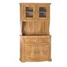 Cristaleira em Madeira 4 Portas 2 Gavetas 105 X 199 Cm Carvalho Rústico Elliottiis - 3