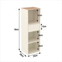 Ver mais imagens de Armario Compacto Organizador Livreiro Multiuso Livia Office:off/cedro