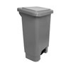 Lixeira 50l Retangular C/ Pedal Cinza Lar Plasticos 13242 - 1