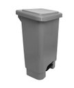 Ver imagem 1 de Lixeira 50l Retangular C/ Pedal Cinza Lar Plasticos 13242