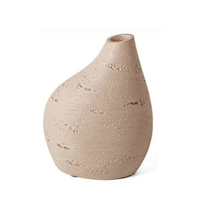 Mini Vaso em Poliresina 11x9cm (AxL) Bege 16310A Mart