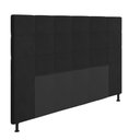 Ver imagem 2 de Cabeceira Casal Queen Cama Box 160cm para Quarto Stambul Suede Preto M11 - D’Rossi