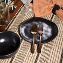 Ver imagem 5 de Prato de Sobremesa Copa e Cia Organic em Cerâmica Preto
