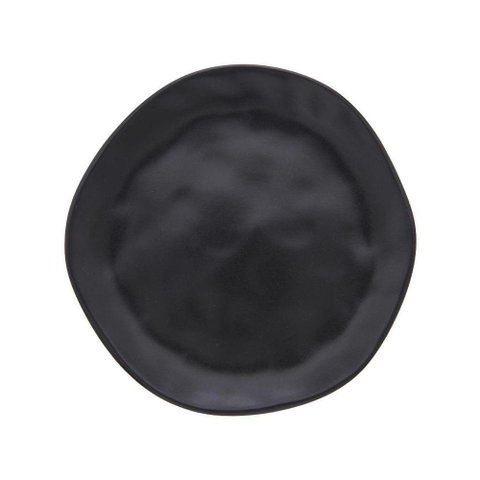 Prato de Sobremesa Copa e Cia Organic em Cerâmica Preto