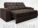 Ver imagem 3 de Sofá com Porta Copos e Carregador Usb Eureka 1,70m Assento Retrátil e Reclinável Velosuede