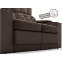 Ver imagem 7 de Sofá com Porta Copos e Carregador Usb Eureka 1,70m Assento Retrátil e Reclinável Velosuede