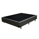 Ver imagem 2 de Cama Box Casal Sintético Extremo Reforçado Xerife Móveis Cinza 40x138x188