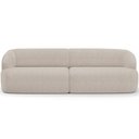 Ver imagem 7 de Sofá 3 Lugares Curvo Orgânico com 02 Poltronas Living 220cm Barolo L06 Linho Bege