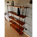 Ver imagem 5 de Estante Livreiro Reforçada Prateleira Espaçosa Sala de Estar Industrial Rustica 186 X 145cm Retro