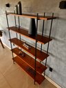 Ver imagem 5 de Estante Livreiro Reforçada Prateleira Espaçosa Sala de Estar Industrial Rustica 186 X 145cm Retro