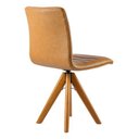 Ver imagem 3 de Poltrona Giratória Mesa de Jantar Alto Padrão Corino Marrom