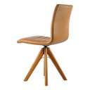 Ver imagem 2 de Poltrona Giratória Mesa de Jantar Alto Padrão Corino Marrom