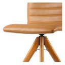 Ver imagem 4 de Poltrona Giratória Mesa de Jantar Alto Padrão Corino Marrom