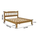 Ver imagem 4 de Cama Queen Madeira Maciça Reforçada com Colchão