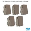 Ver imagem 2 de Kit 5 Módulo Interruptor Paralelo Argila Infiniti Margirius Cor:argila