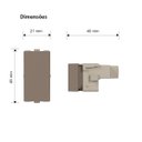 Ver imagem 3 de Kit 5 Módulo Interruptor Paralelo Argila Infiniti Margirius Cor:argila