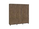 Ver imagem 1 de Guarda Roupa com Maleiro 11 Portas 6 Gavetas Completo Quarto Canela