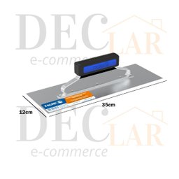 Desempenadeira Aço Inox Tigre 12x35cm - 3
