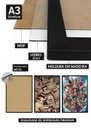 Ver imagem 7 de 2 Quadros A3 One Piece Wanted c/ Vidro e Moldura Preta:A3