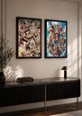 Ver imagem 2 de 2 Quadros A3 One Piece Wanted c/ Vidro e Moldura Preta:A3