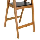 Ver imagem 6 de Mesa Bistrô Miami Madeira Maciça e Tampo Quadrado - Amêndoa - Tampo 80x80 Laqueado Preto