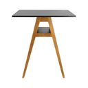 Ver imagem 4 de Mesa Bistrô Miami Madeira Maciça e Tampo Quadrado - Amêndoa - Tampo 80x80 Laqueado Preto