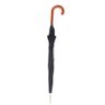 Guarda Chuva Clássico Grande Preto Fazzoletti Automático 104cm Longo Cabo de Madeira - 6