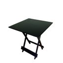 Ver mais imagens de Conjunto Mesa Dobrável Área Externa 70x70cm com 4 Cadeiras Estofadas Madeira Preto/Laranja