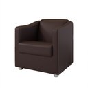 Ver imagem 2 de Poltrona Decorativa Mariana Corino Marrom Dal Poz Estofados