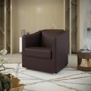 Ver imagem 1 de Poltrona Decorativa Mariana Corino Marrom Dal Poz Estofados