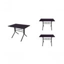 Ver imagem 1 de Kit 3 Mesas Moema 120x70 Preta Base Preta